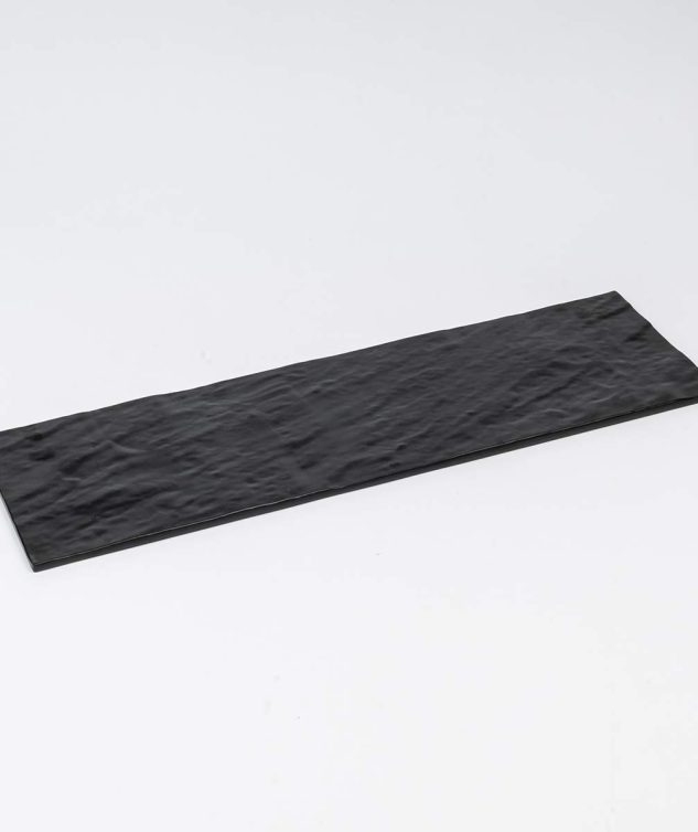 Tábua Retangular Stone Comprida Melamina Preta - cod 007582 - 53cm x16cm x1cm