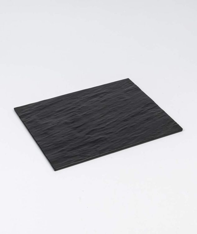 Tábua Retangular Stone Melamina Preta - cod 007575 - 32,5cm x26,5cm x1cm