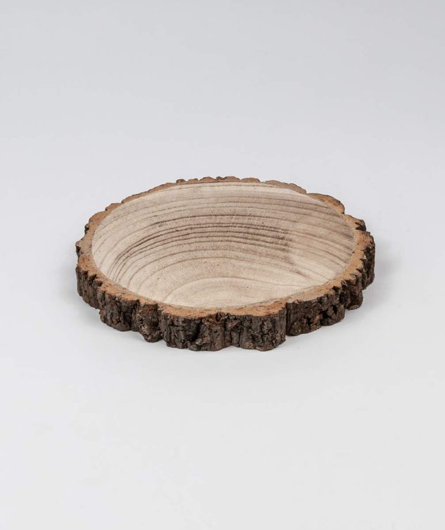 Tora de Madeira com Borda de Casca 25 cm - 159586