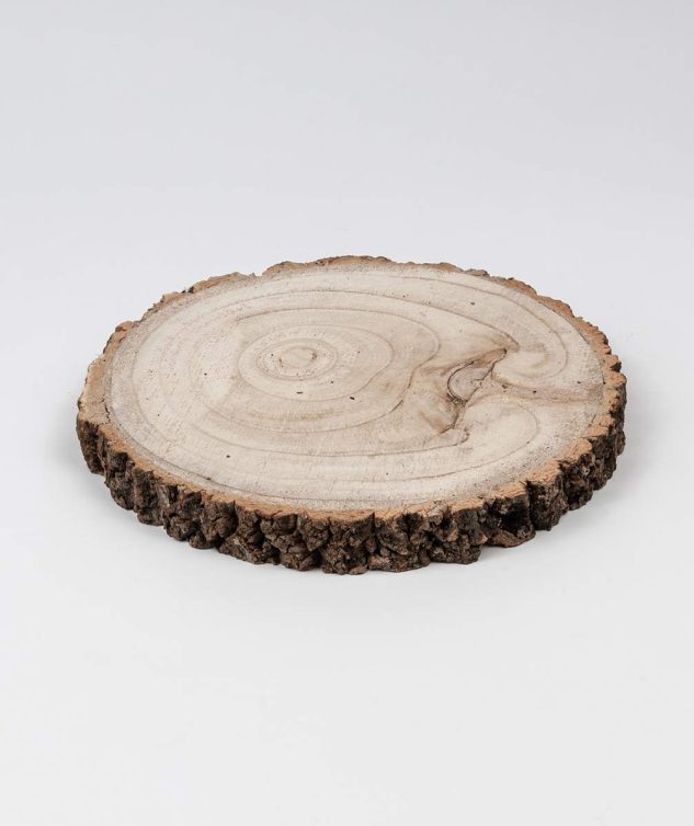 Tora de Madeira com Borda de Casca 30 cm - cod 159585