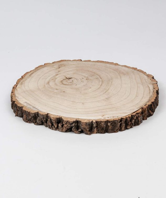 Tora de Madeira com Borda de Casca 41 cm - cod 159584