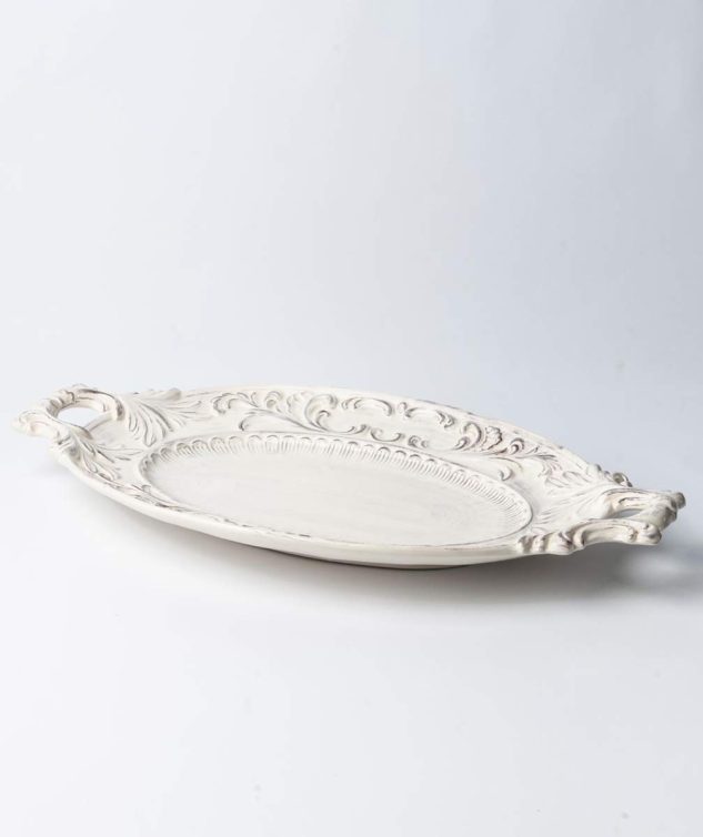 Travessa Oval de Porcelana Provence cod 005665 54cm x 30cm x 4,5cm