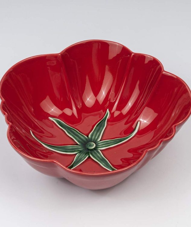 Travessa Redonda Funda de Tomate Bordalo Pinheiro cod 008038 27,5cm x 9cm