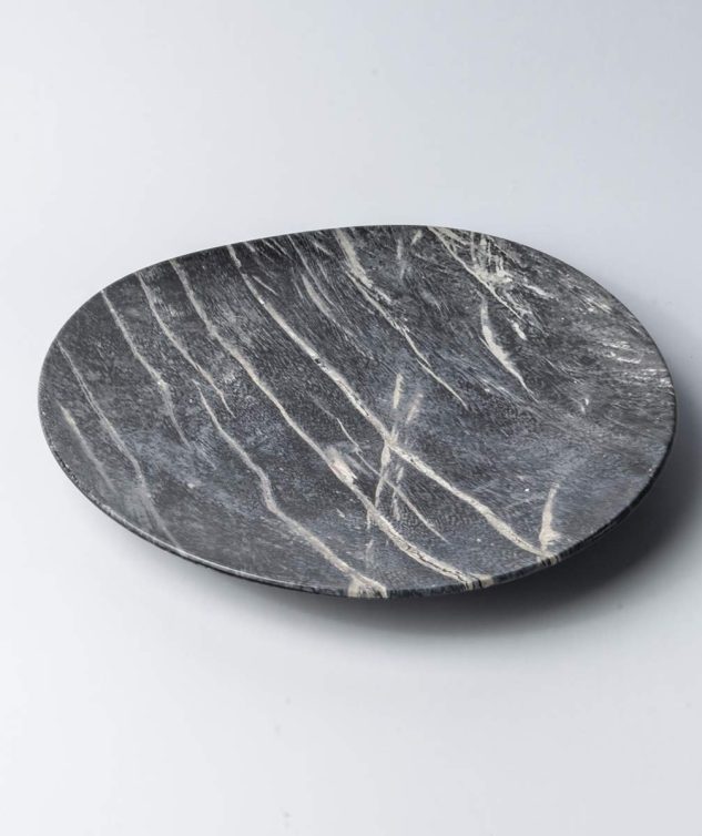 Travessa Redonda de Cerâmica Nero cod 158770 39cm x4cm