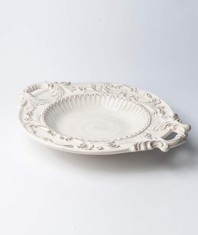Travessa Redonda de Porcelana Provence cod 005666 52cm x 42cm x7,5cm