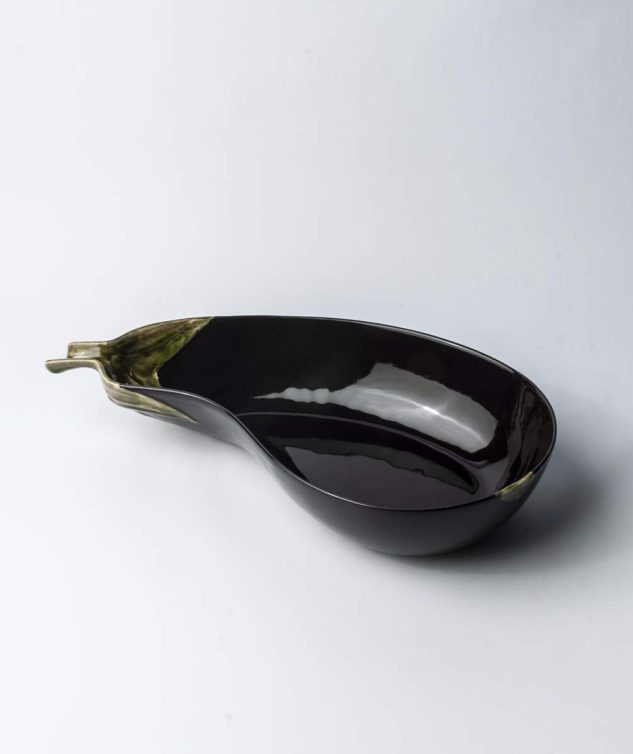 Travessa de Beringela Funda Bordalo Pinheiro cod 007299 47cm x24cm x9,5