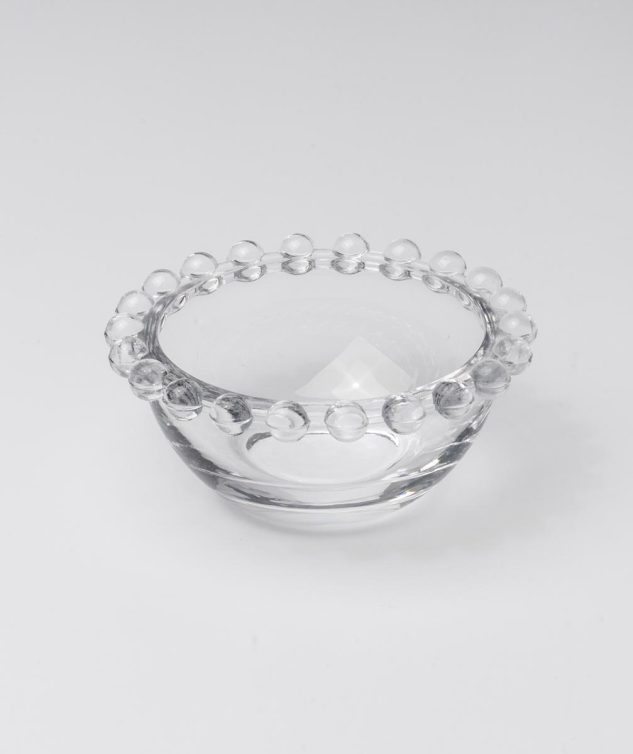 mini bowl de vidro de bolinha cod 007592 8,5cm x4cm