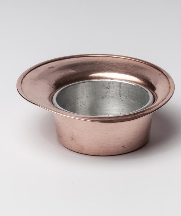 panelinha de cobre com porta ramekin cod 004163 9,5cm x 9cm x 3cm