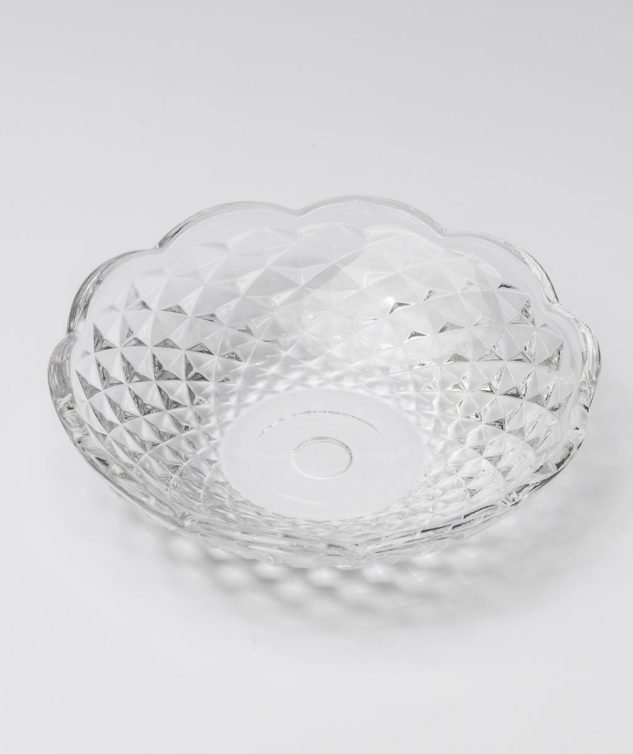 petisqueira redonda cristal bico de jaca cod 007136 12cm x3cm