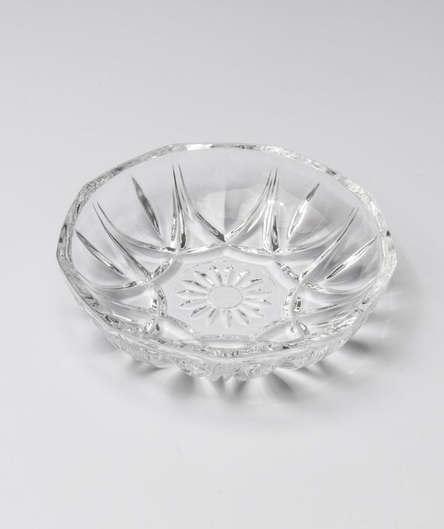 petisqueira redonda cristal cod 007134 12cm x3cm