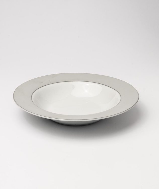 prato de massa prata escovado cod 003551 22cm