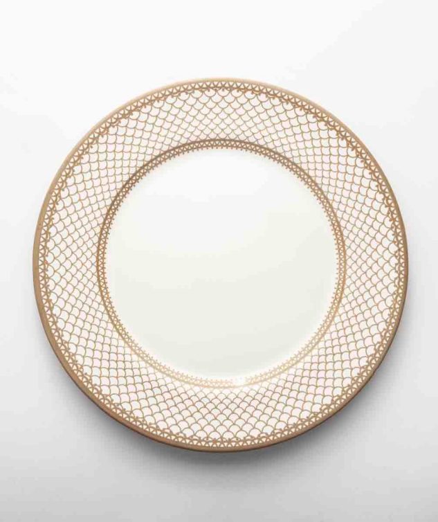 prato de mesa firenze dourado cod 007656 29cm