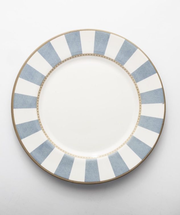 prato de mesa listrado azul cod 158845 29cm