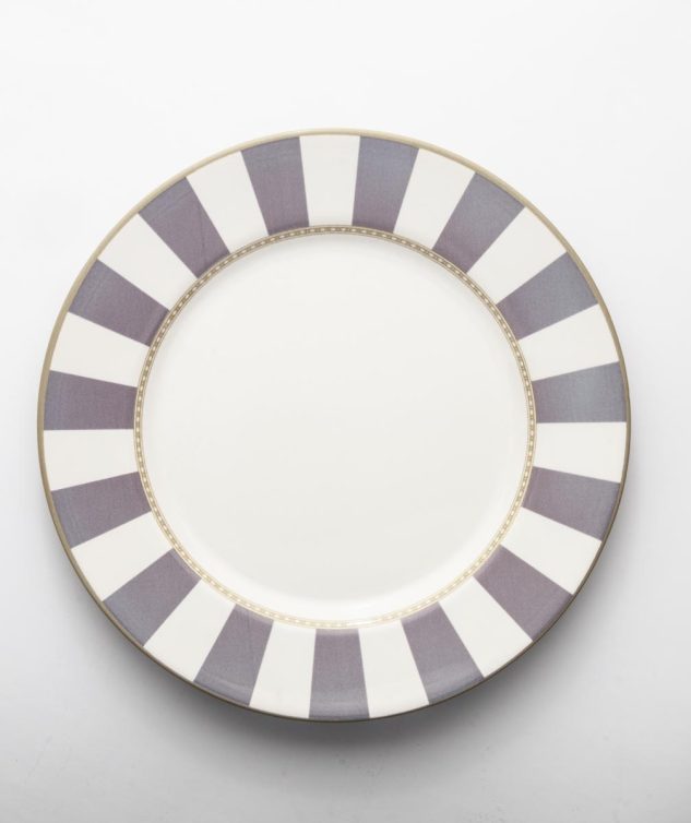 prato de mesa listrado lavanda cod 158848 29cm