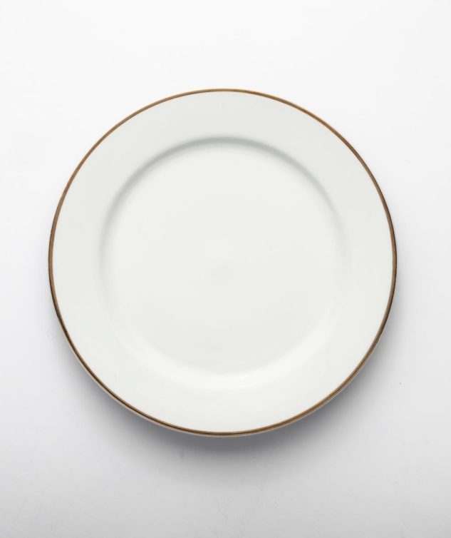 prato de mesa ouro cod 003546 26cm