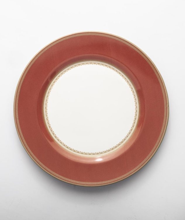 prato de mesa plissan terracota cod 007660 29cm
