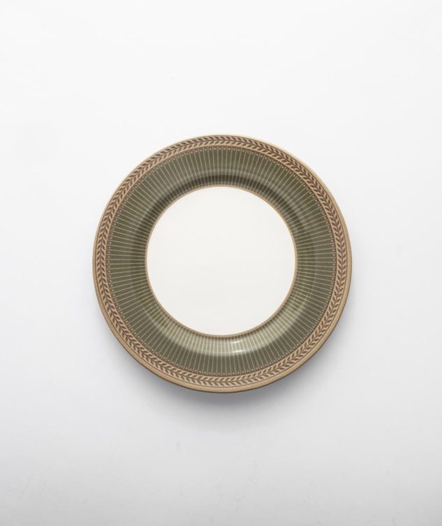 prato de sobremesa celebrate verde oliva cod 007664 20cm