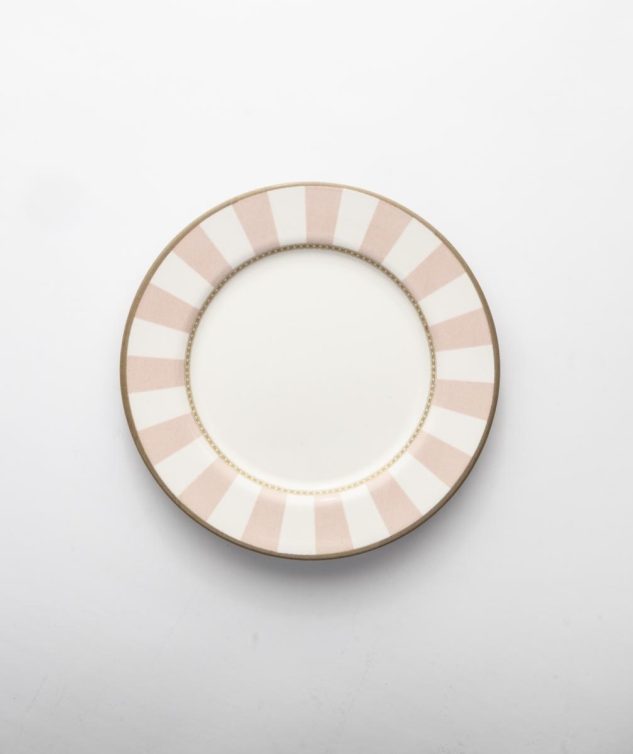 prato de sobremesa listrado rosa cod 158850 20cm