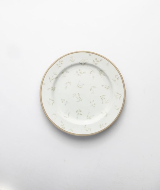 prato de sobremesa verde cod 003571 19cm